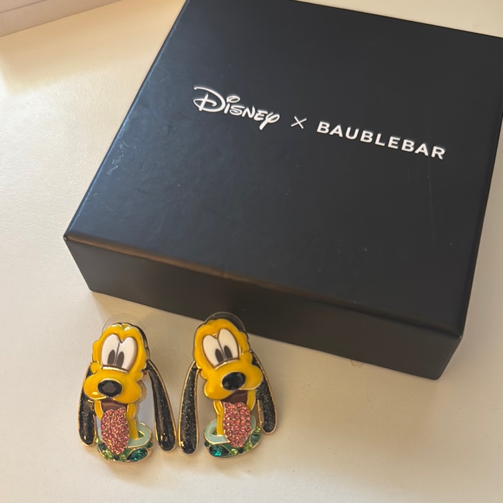 BaubleBar Disney Goofy Earrings - Yellow and Black